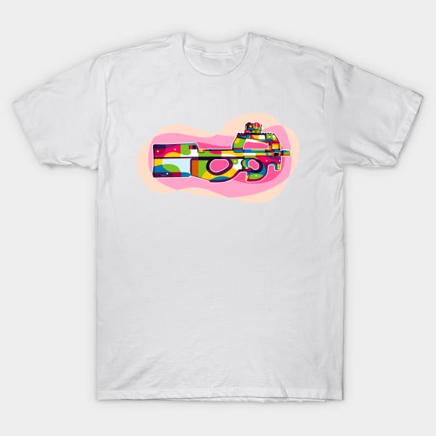 FN P90 T-Shirt by wpaprint